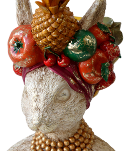 1864 OBJEKTVASE BOHEMIAN RABBIT